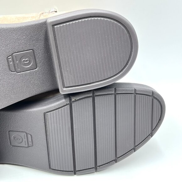 Bzees Womens Size 8.5 Other Half Light Brown Microsuede Ankle Boot Booties Shoes - Picture 10 of 13